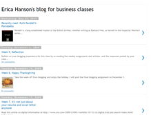Tablet Screenshot of ericahansonsblogforbusinessclasses.blogspot.com