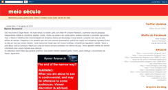 Desktop Screenshot of meioseculo.blogspot.com
