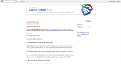 Desktop Screenshot of googlereader.blogspot.com