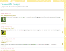 Tablet Screenshot of passionatedesign.blogspot.com