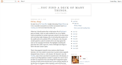 Desktop Screenshot of deck-of-many-things.blogspot.com