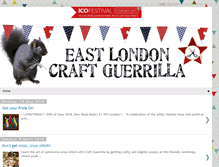 Tablet Screenshot of eastlondoncraftguerrilla.blogspot.com