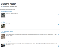 Tablet Screenshot of motoraksesoris.blogspot.com
