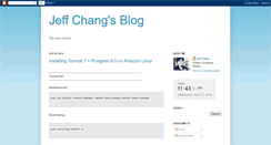 Desktop Screenshot of jeffchang001.blogspot.com