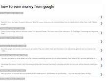 Tablet Screenshot of earnmoney-google.blogspot.com