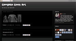 Desktop Screenshot of gangsta-geek-art.blogspot.com