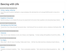 Tablet Screenshot of mydancewithlife.blogspot.com