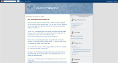 Desktop Screenshot of creativeprogs.blogspot.com