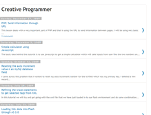 Tablet Screenshot of creativeprogs.blogspot.com
