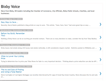 Tablet Screenshot of bixbyvoice.blogspot.com