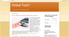 Desktop Screenshot of globaltutor.blogspot.com