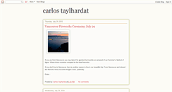 Desktop Screenshot of carlostaylhardat.blogspot.com