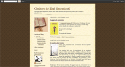 Desktop Screenshot of libridimenticati.blogspot.com