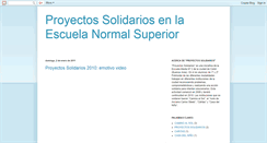 Desktop Screenshot of ensproyectossolidarios.blogspot.com