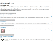 Tablet Screenshot of missdeeclutter.blogspot.com
