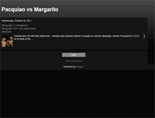 Tablet Screenshot of pacquiao-vs-margarito.blogspot.com
