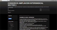 Desktop Screenshot of consorcioampliacionintersector3.blogspot.com