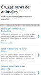 Mobile Screenshot of cruzasrarasdeanimales.blogspot.com