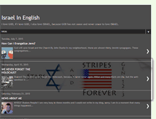 Tablet Screenshot of israelinenglish.blogspot.com