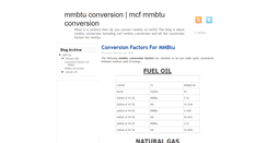 Desktop Screenshot of mmbtu-conversion.blogspot.com