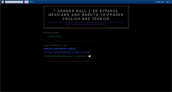 Desktop Screenshot of dragonballzmx.blogspot.com