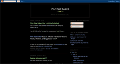 Desktop Screenshot of pintsizebaker.blogspot.com