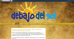 Desktop Screenshot of debajodelsolaa.blogspot.com