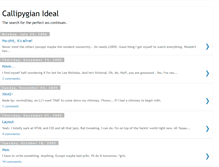 Tablet Screenshot of callipygianideal.blogspot.com
