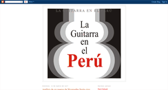 Desktop Screenshot of laguitarraenelperu.blogspot.com