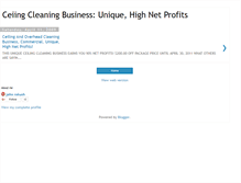 Tablet Screenshot of ceilingcleaning.blogspot.com