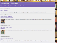 Tablet Screenshot of librariankaren.blogspot.com