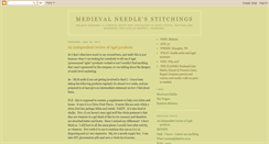 Desktop Screenshot of medievalneedle.blogspot.com