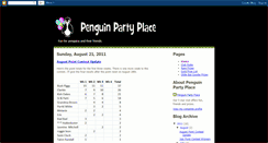 Desktop Screenshot of penguinpartyplace.blogspot.com