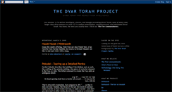 Desktop Screenshot of dvartorahproject.blogspot.com