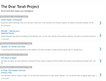 Tablet Screenshot of dvartorahproject.blogspot.com