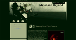Desktop Screenshot of metal-and-beyond.blogspot.com
