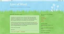 Desktop Screenshot of loveofwool.blogspot.com