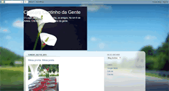 Desktop Screenshot of cantinhodagente.blogspot.com