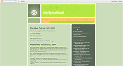 Desktop Screenshot of martyoutloud.blogspot.com