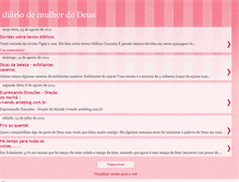 Tablet Screenshot of diariodemulherdedeus.blogspot.com