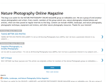 Tablet Screenshot of naturephotographyonlinemagazine.blogspot.com