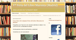 Desktop Screenshot of feriadellibromarxista.blogspot.com