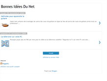 Tablet Screenshot of idees-du-net.blogspot.com