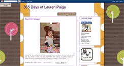 Desktop Screenshot of 365daysoflaurenpaige.blogspot.com