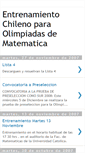 Mobile Screenshot of entrenamientoolimpicochile.blogspot.com