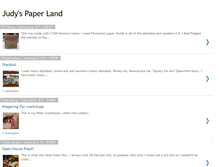 Tablet Screenshot of judyspaperland.blogspot.com