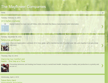 Tablet Screenshot of mayflowerco.blogspot.com