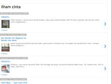 Tablet Screenshot of ilham-cinta.blogspot.com