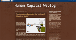 Desktop Screenshot of humancapitalweblog.blogspot.com