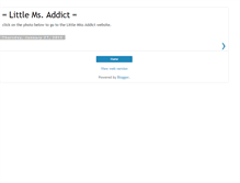 Tablet Screenshot of littlemsaddict.blogspot.com